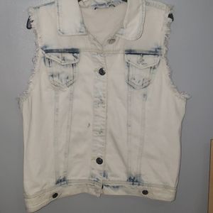 Light Wash Denim Vest